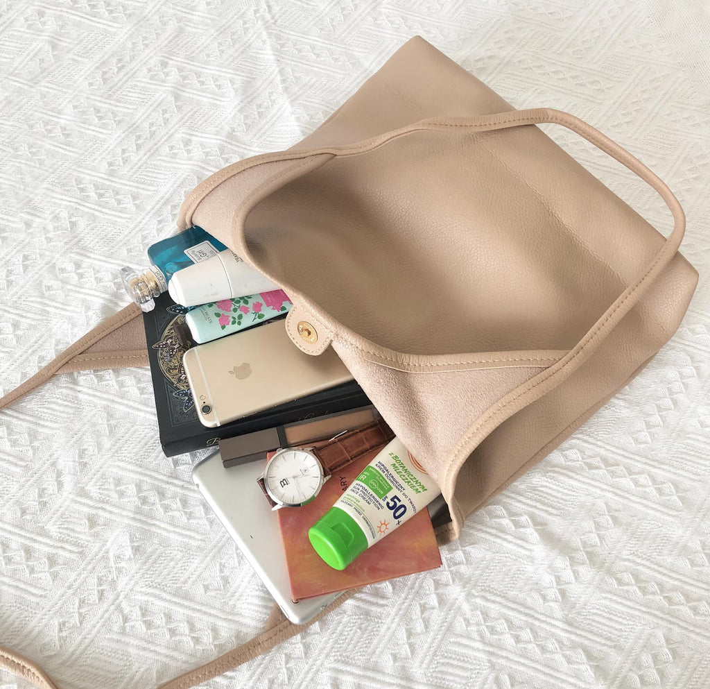 Elisa - Rosé Elegance – Damen Schultertasche mit Laptopfach